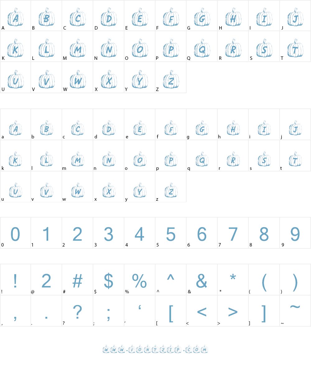 Jack O Font Character